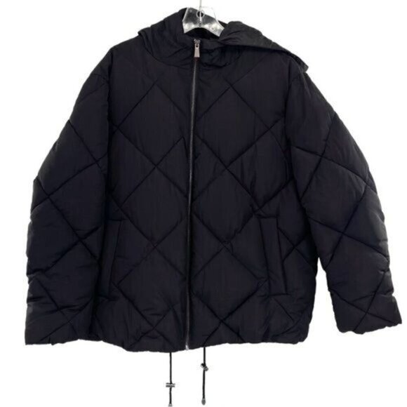 Asos Womens Black Puffer Coat Jacket Outdoor Winter - Picture 13 of 13